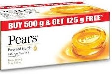 Pears Pure & Gentle Bath Soap (Buy 4 & Get 1 Free)